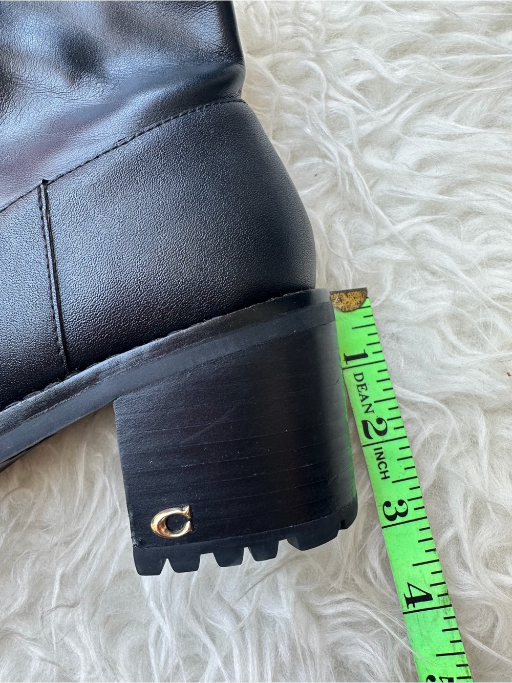 Women's Black Block Heel Ankle Boots Coach - Picture 5 of 9
